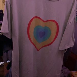 Green heart shirt